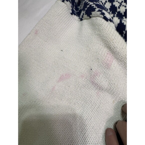 Vintage Eddie Bauer Sweater Mens Large Golf Argyle Cardigan Button Front 90s - Picture 6 of 16